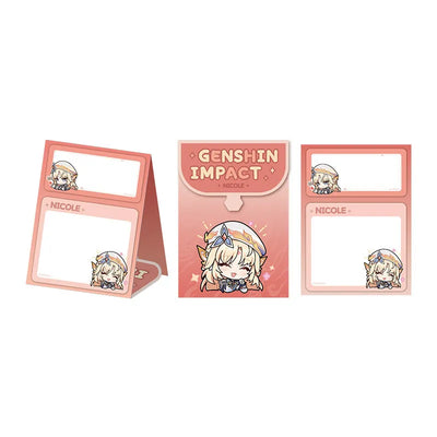 Genshin Impact Chibi Expression Pack Nicole foldable sticky note pad