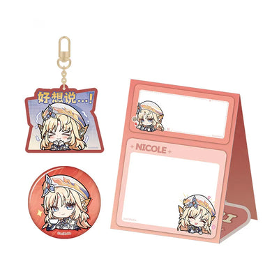 Genshin Impact Chibi Expression Pack Series merchandise featuring Nicole