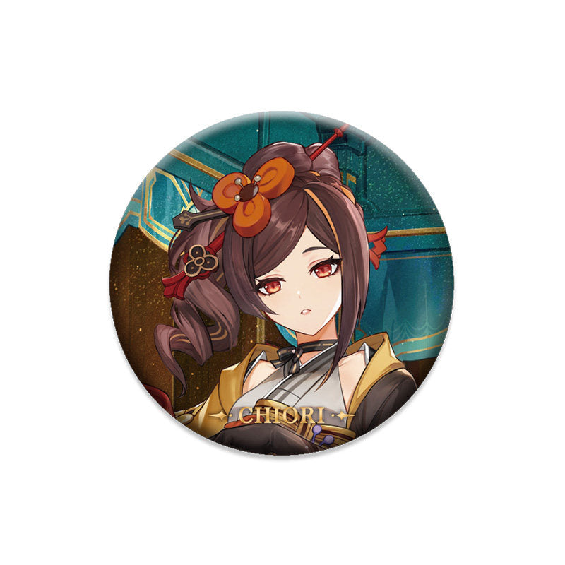 Genshin Impact Chiori character badge anime collectible pin