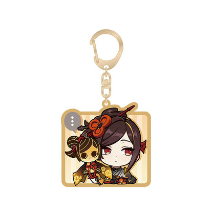 Genshin Chiori Q Version Expression Series acrylic keychain featuring chibi Inazuma character artwork