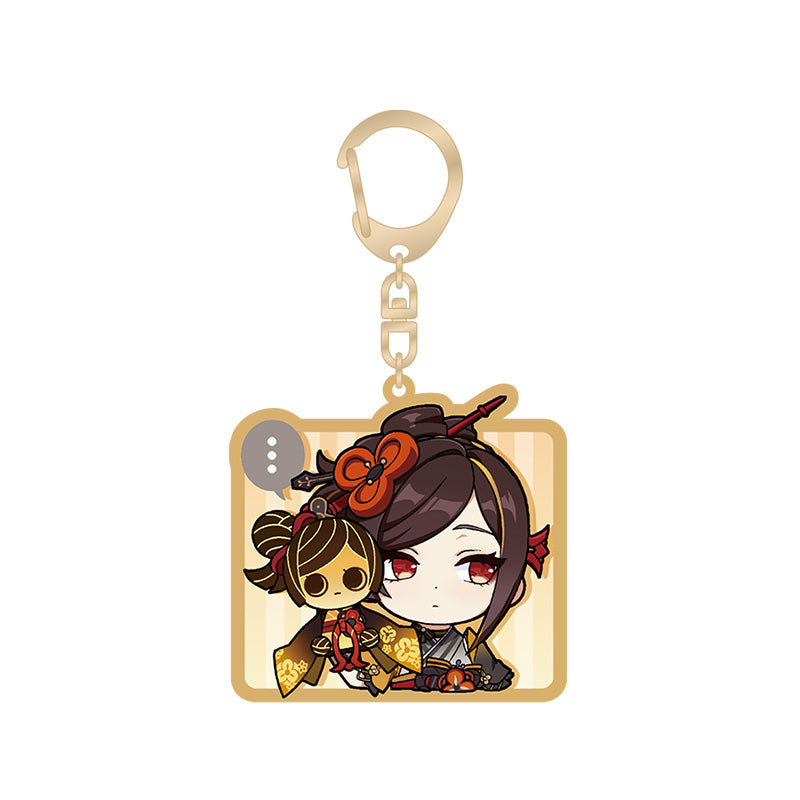 Genshin Chiori Q Version Expression Series acrylic keychain featuring chibi Inazuma character artwork