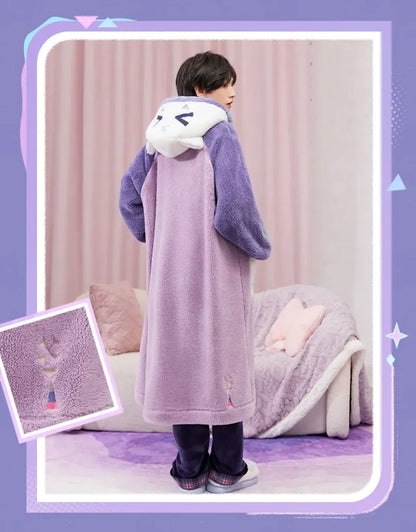 Couple wearing Citlali Home Robes