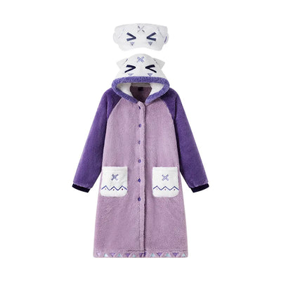 Genshin Impact Citlali Home Robe & Sleep Mask Set White Background