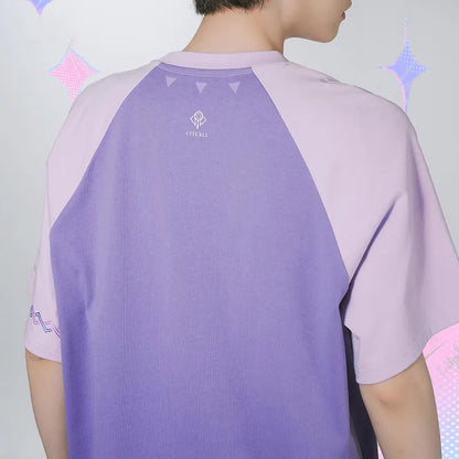 Genshin Impact Citlali Imprint T-Shirt back view with raglan sleeve design