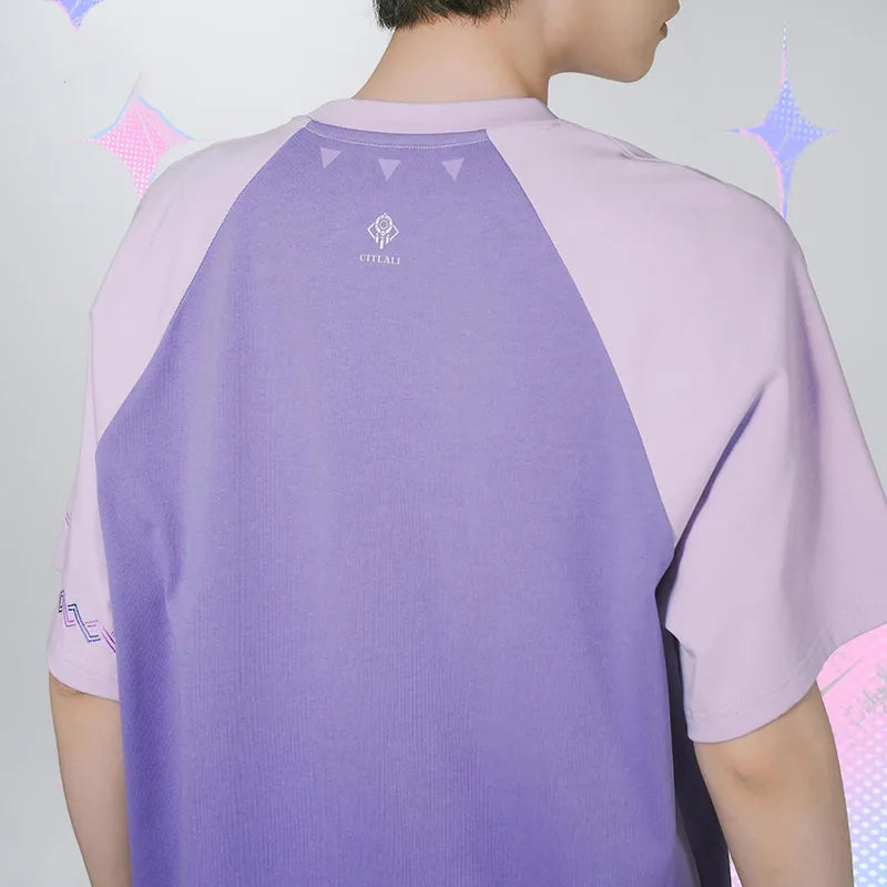 Genshin Impact Citlali Imprint T-Shirt back view with raglan sleeve design