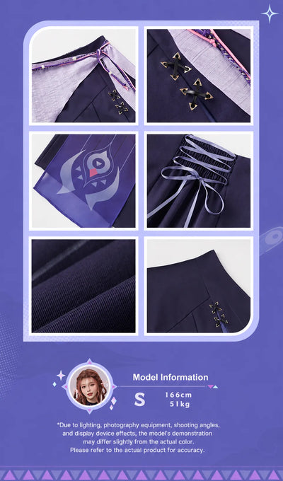 Citlali long skirt fabric texture and construction details