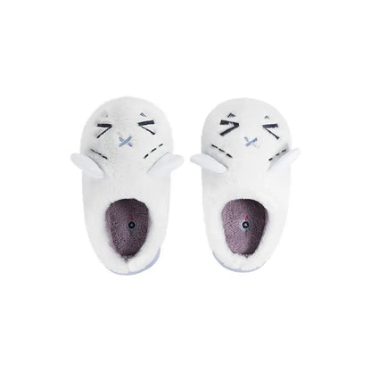 Genshin Impact Citlali Themed Impression Series Plush Home Slippers on white background