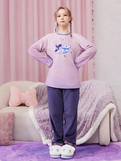 Soft plush Citlali homewear outfit details
