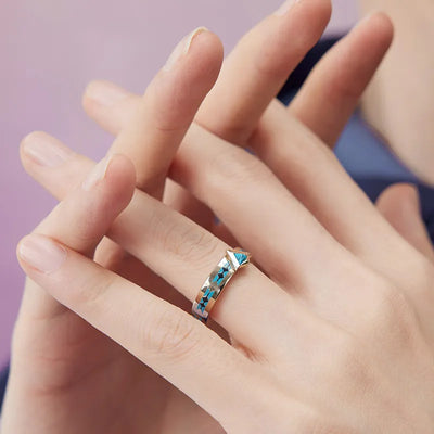 Detailed craftsmanship of the Genshin Impact Citlali turquoise ring
