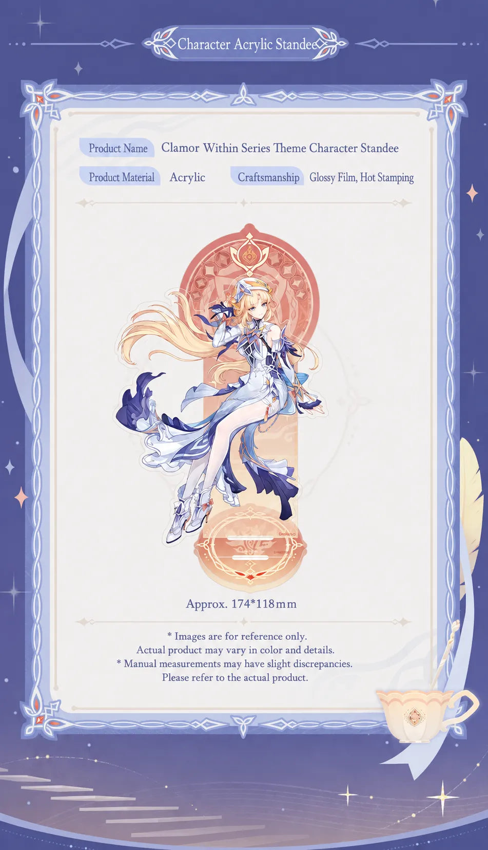 Nicole Clamor Within Series acrylic standee with full character artwork