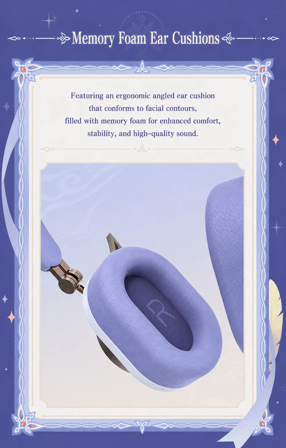 Nicole headphones with 40 mm dynamic driver construction