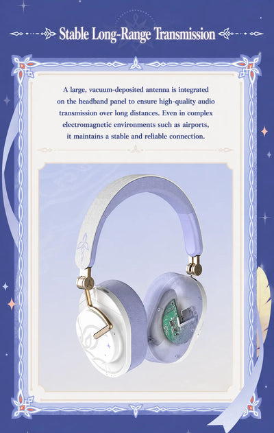 Nicole headphones with detachable character-themed magnetic earcup accessories