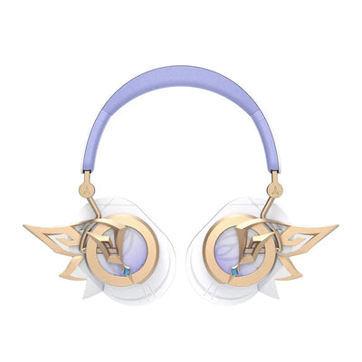 Nicole over-ear headphones with detachable gold decorative earcup shells
