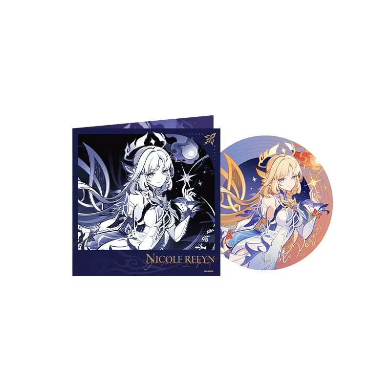Genshin Impact Nicole over-ear headphones and included gift set accessories