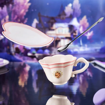 Clamor Within Nicole tea cup and saucer set with decorative details