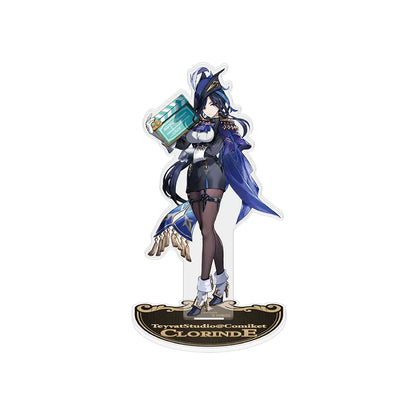 Genshin Clorinde acrylic stand from the Teyvat Special Screening Series featuring cinematic themed character artwork