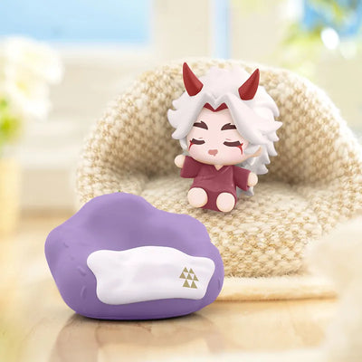 Genshin Impact Cloud Dream chibi character fridge magnets with pillow designs