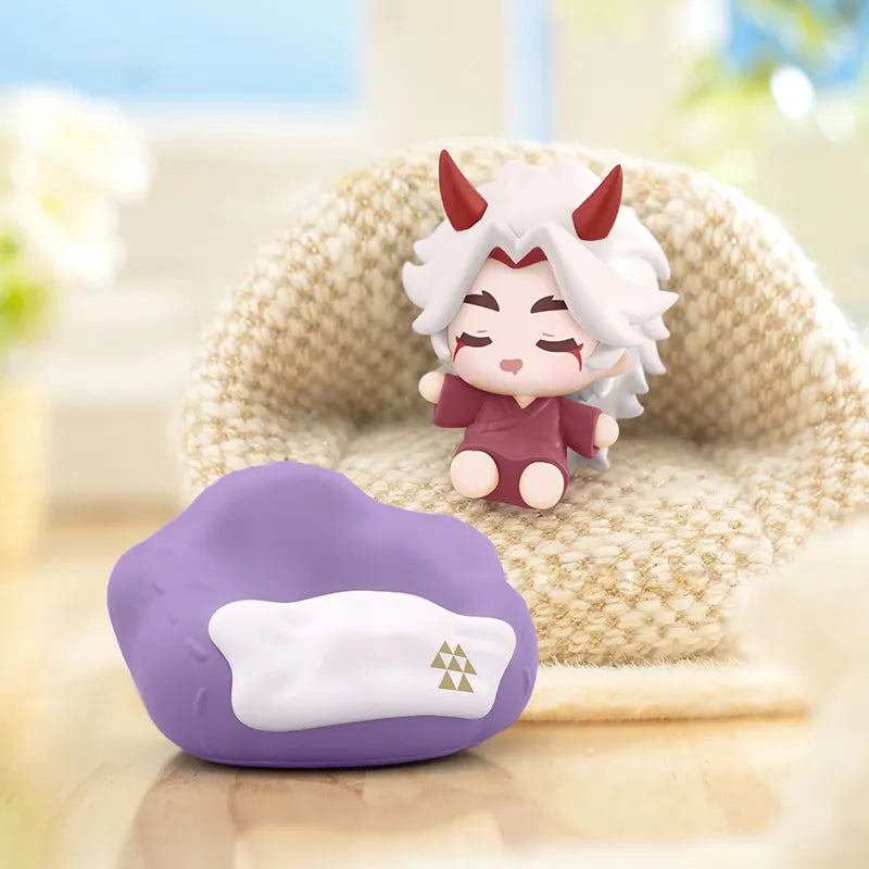 Genshin Impact Cloud Dream chibi character fridge magnets with pillow designs