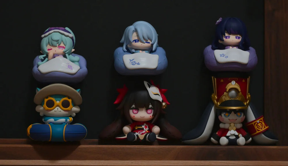 Genshin Impact Cloud Dream Series Caja Sorpresa de Imán Chibi para Nevera