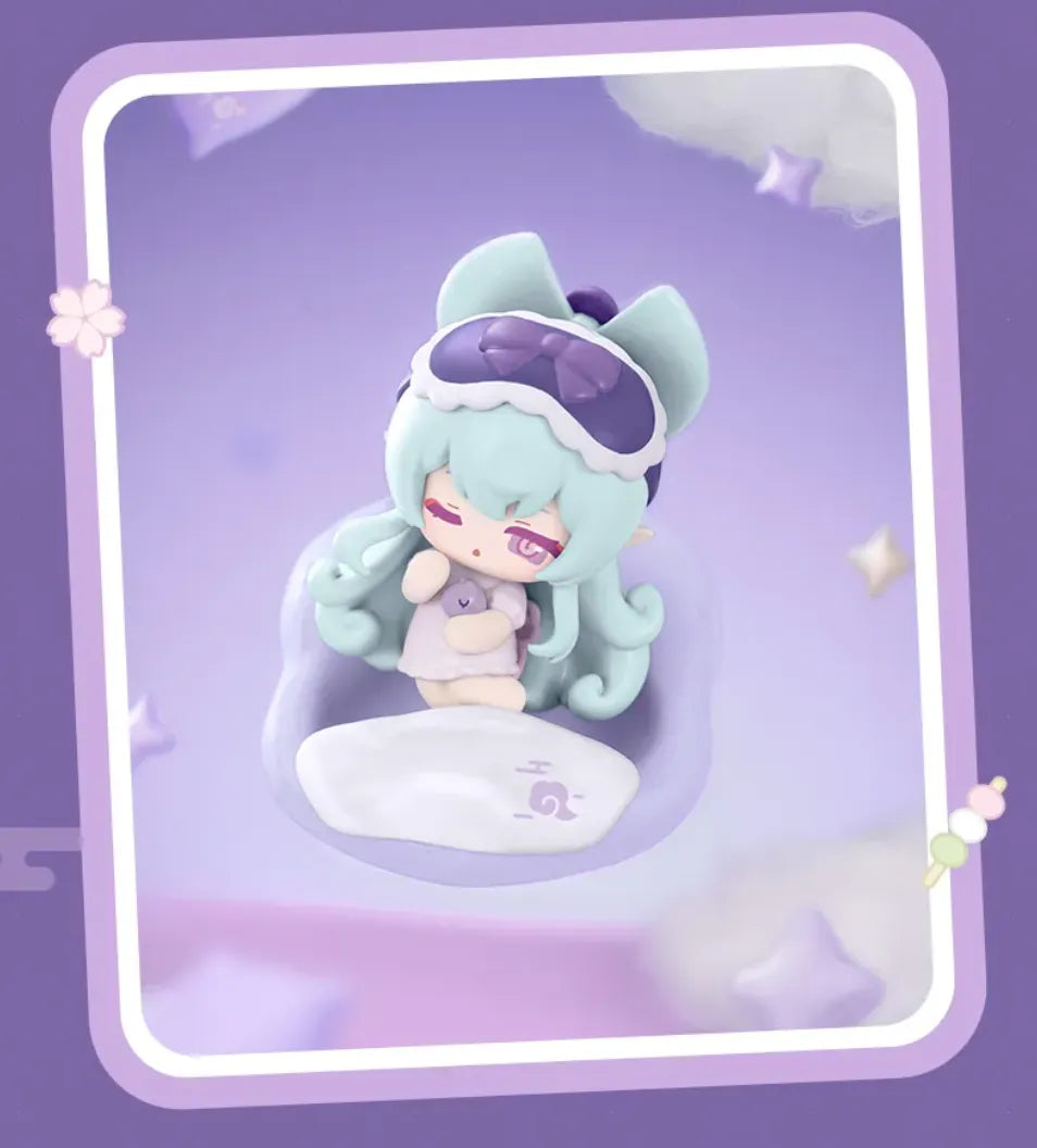 Yumemizuki Mizuki secret edition chibi fridge magnet from the Genshin Impact Cloud Dream Series