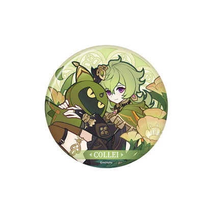 Genshin Impact Collei badge Whispering Blooms series collectible pin