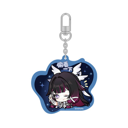 Genshin Columbina Q Version Expression Series acrylic keychain official merchandise chibi character charm