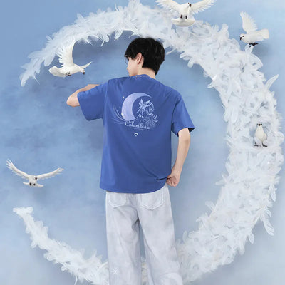 Columbina Casual T-Shirt with crescent front emblem