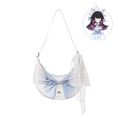 Columbina Theme Impressions Series crossbody bag front and back views
