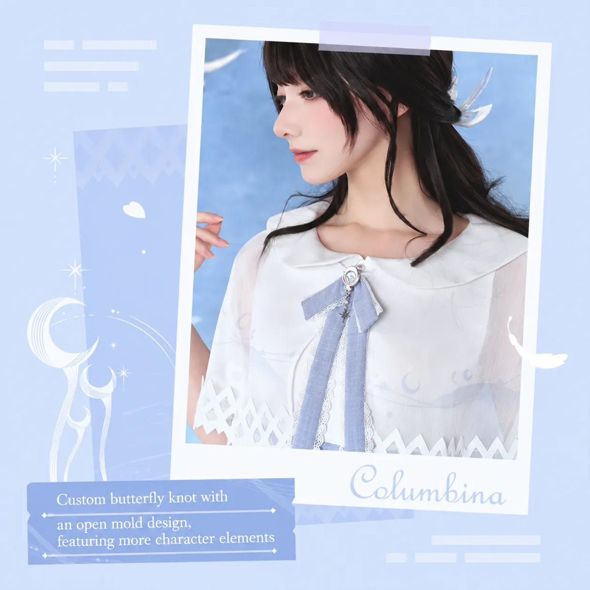 Columbina dress concealed zipper detail