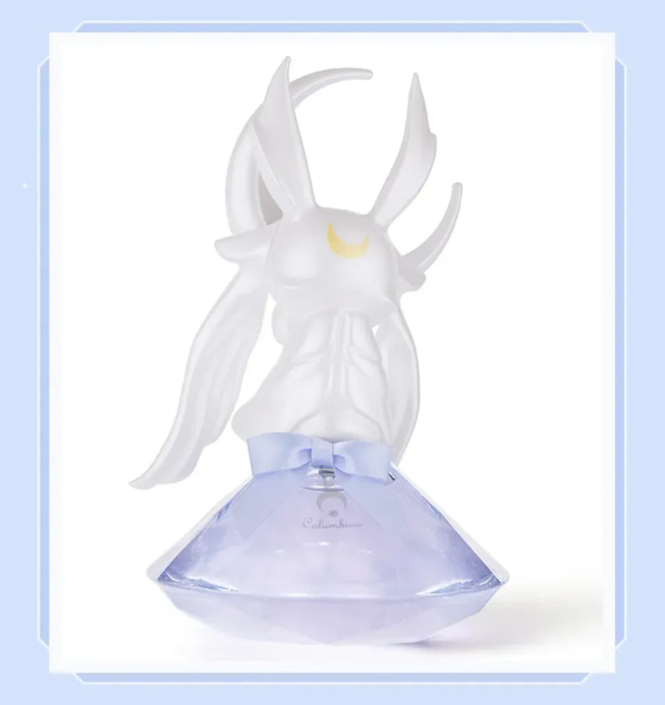 Columbina perfume bottle atomizer with lavender ribbon bow