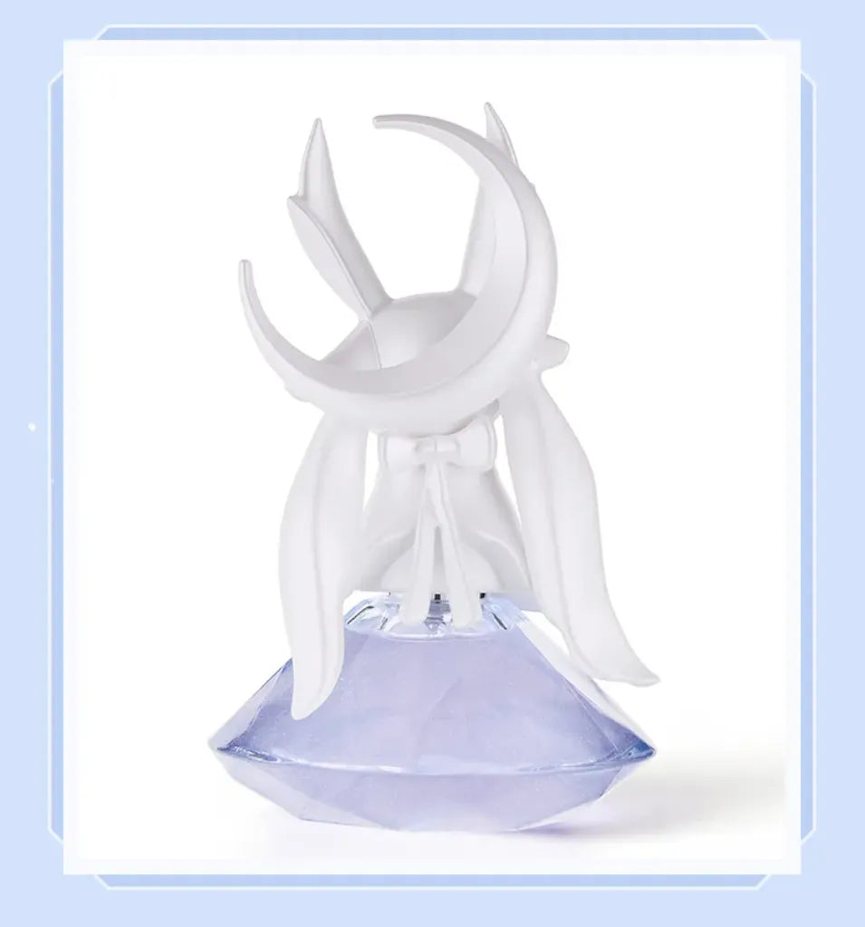Columbina faceted lavender perfume bottle with shimmer finish