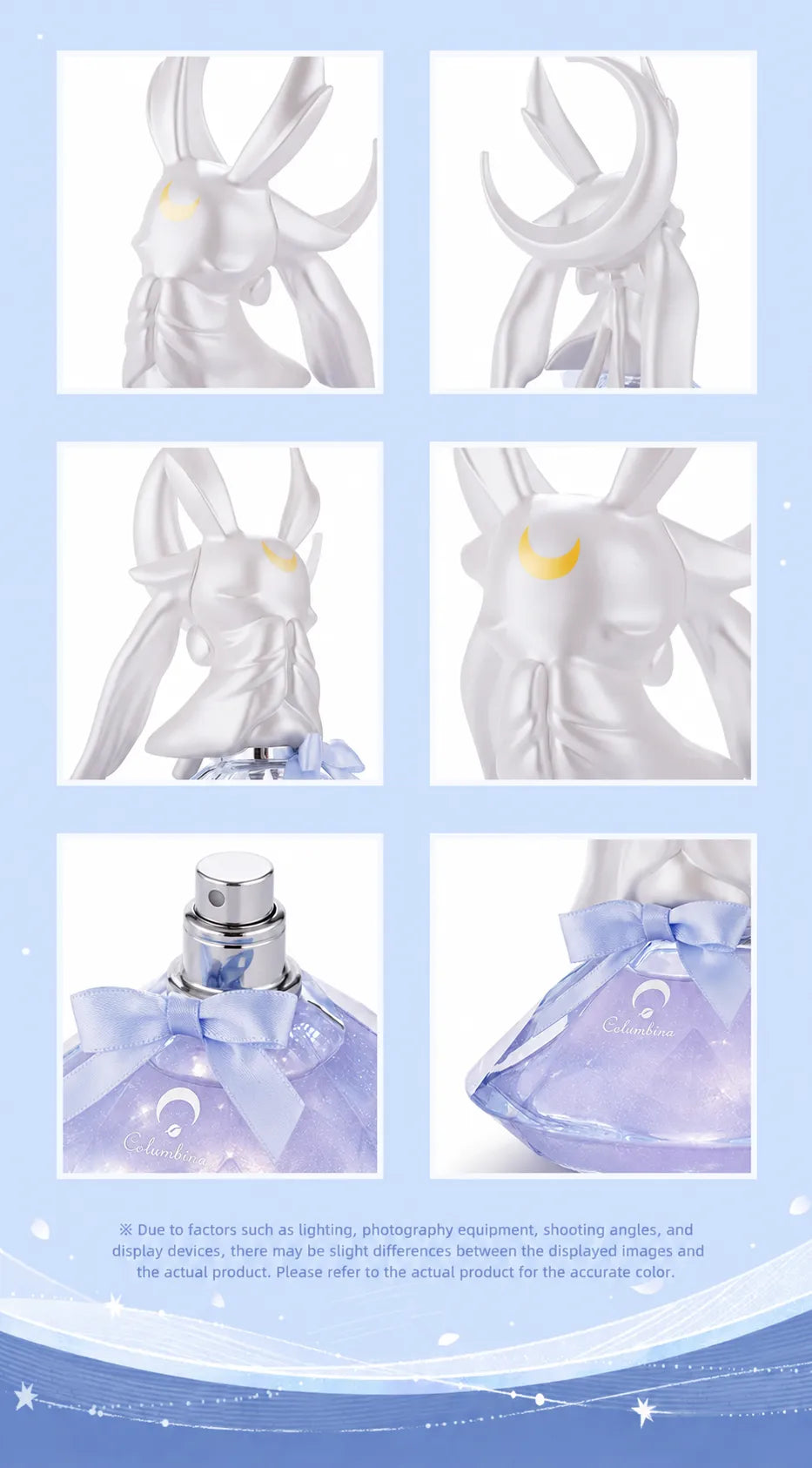 Columbina exclusive scent card with character-themed artwork