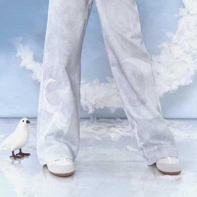 Columbina casual pants with relaxed straight-leg silhouette