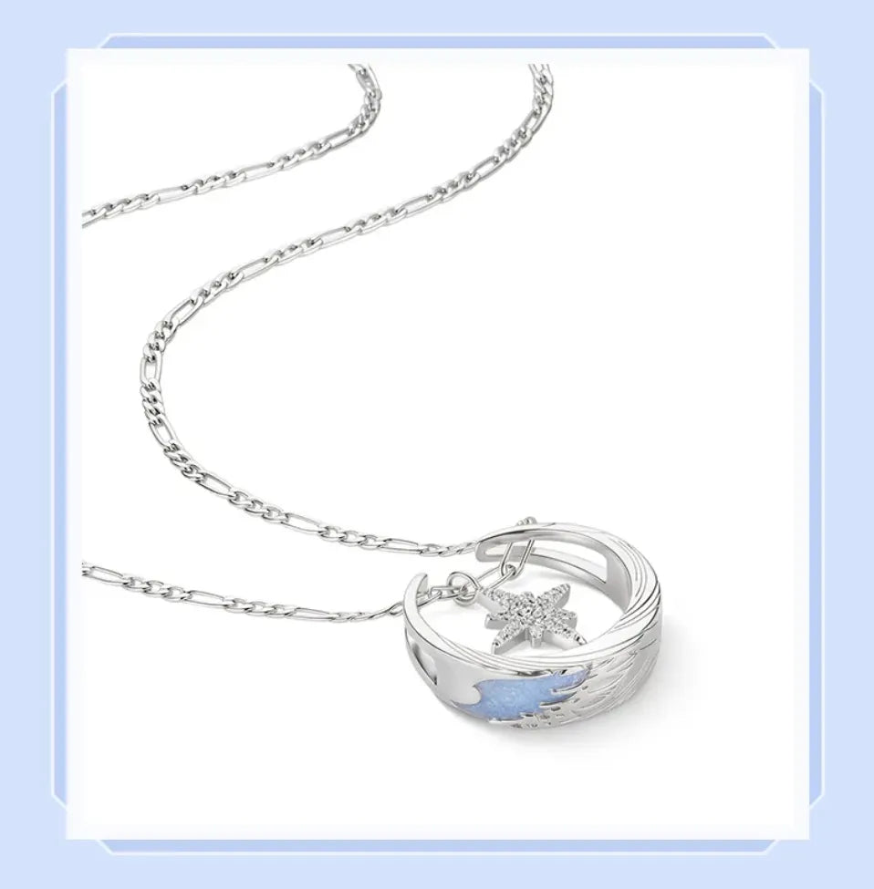 Columbina necklace layered pendant styling detail