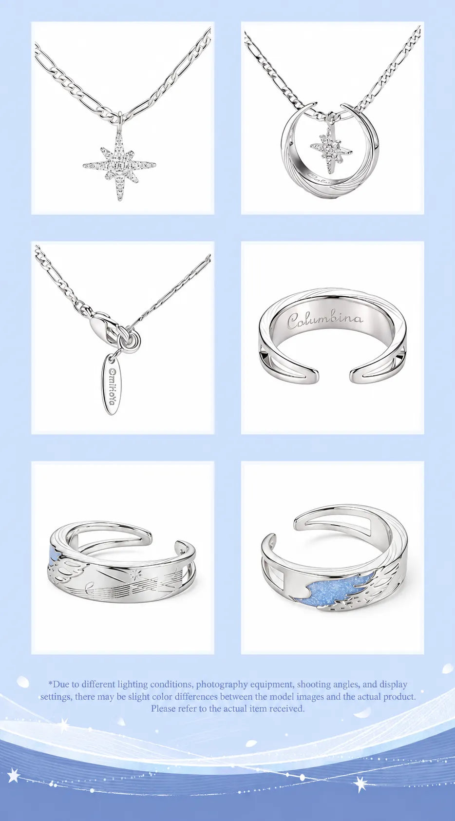 Columbina Theme Impressions Series jewelry craftsmanship close-up