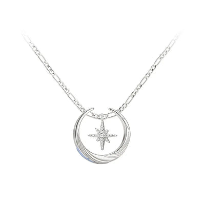 Columbina Theme Impressions Series ring and necklace set on white background