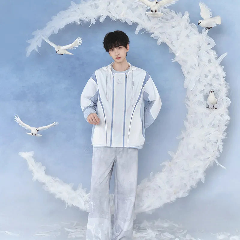 Columbina themed sun protection jacket with hood and wing details