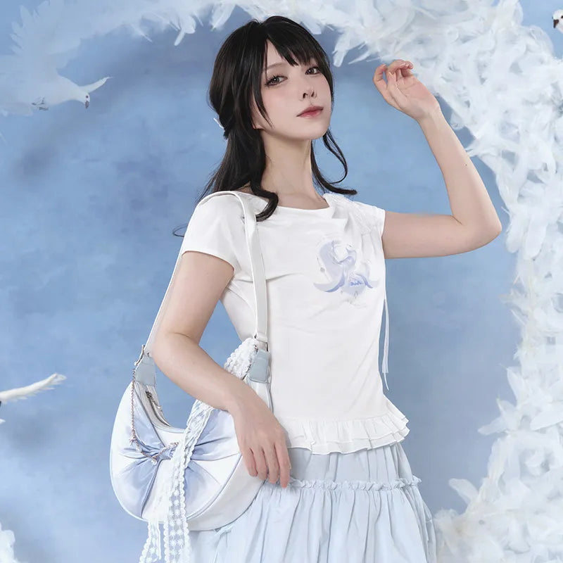 Genshin Impact Columbina Theme Impressions Series T-Shirt front view