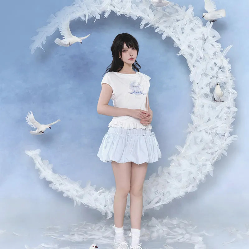 Genshin Impact Columbina T-Shirt styled with casual pants