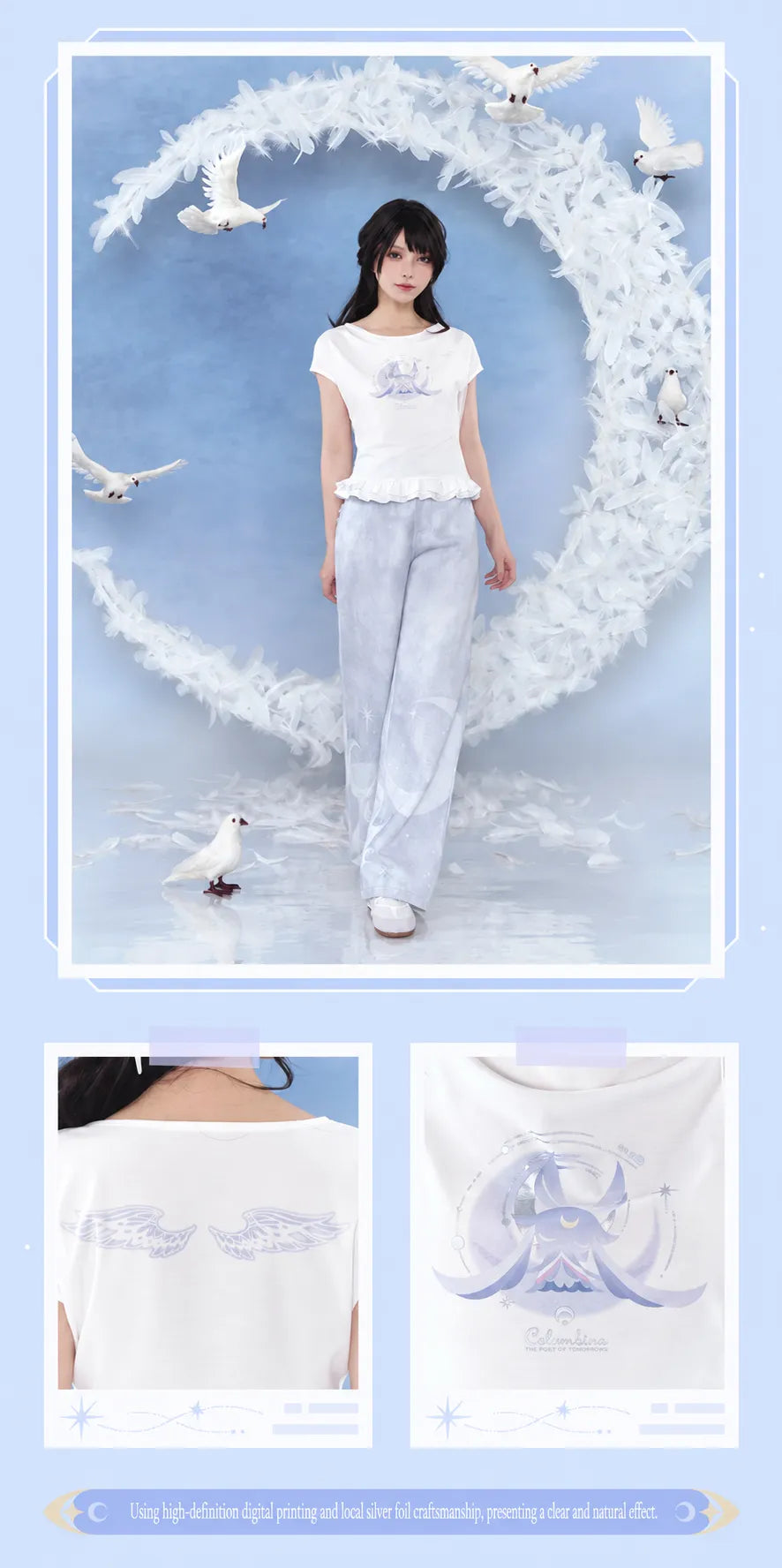 Columbina T-shirt soft stretch fabric and draped neckline