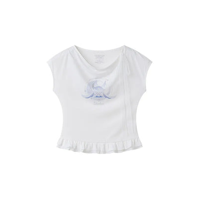 Columbina Theme Impressions Series T-Shirt front and back on white background