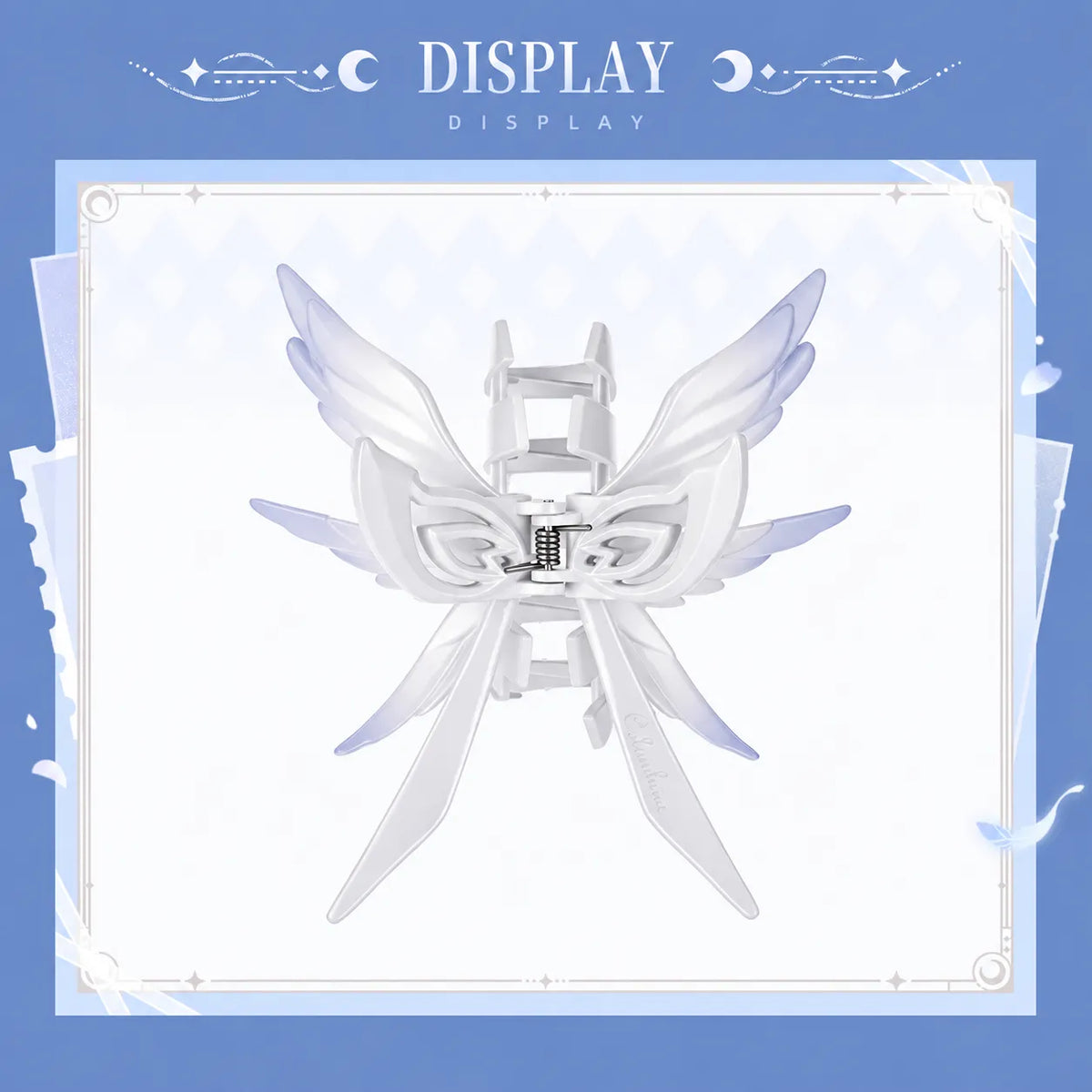 Columbina Theme Impressions Series wing hair claw clip display