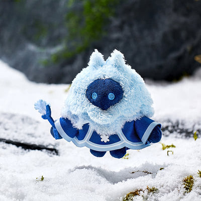 Genshin Impact Cryo Abyss Mage plush keychain front view soft toy