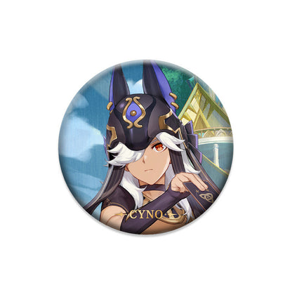 Genshin Impact Cyno character badge anime collectible pin