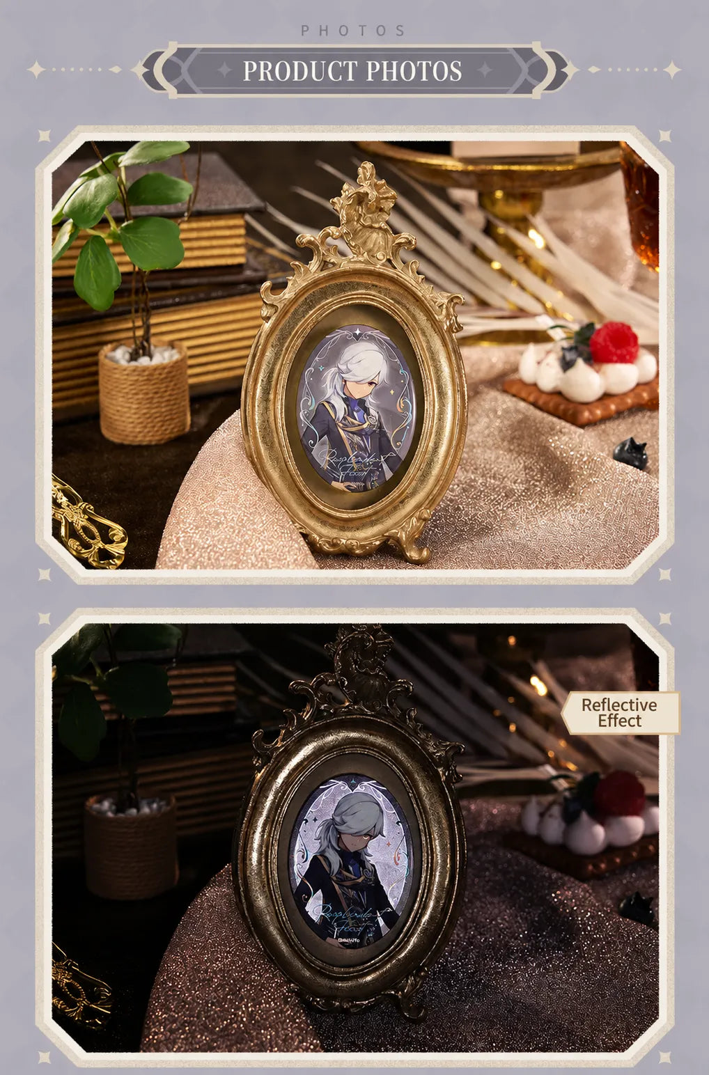 Cyno Resplendent Feast merchandise collection from Genshin featuring elegant themed accessories and collectibles