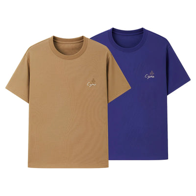 Cyno T-shirt desert series color variants deep purple and khaki