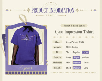 Cyno T-shirt back graphic design character themed print