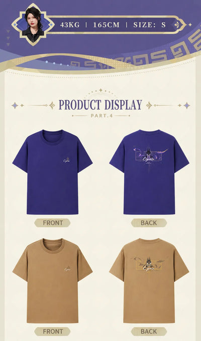 Cyno T-shirt sleeve structure loose fit design