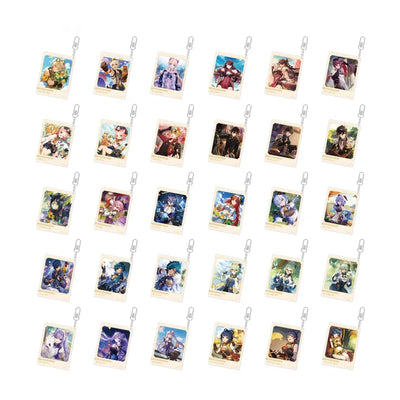 Genshin Impact Day of Destiny Series Acrylic Keychain Collection featuring