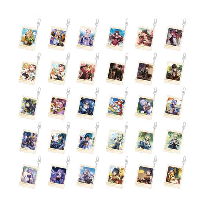 Genshin Impact Day of Destiny Series Acrylic Keychain Collection featuring